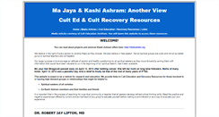 Desktop Screenshot of kashiashram.com
